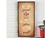 Lighted Eat Laugh Live Kitchen Wall Art