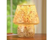 Glass Amber Mosaic Table Lamp