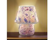 Lilac Glass Mosaic Table Lamp