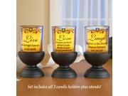 Inspirational Huricane Candle Holders