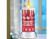 LED Nordic Snowflake Candle