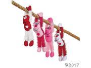 Plush Valentine Gorillas with Long Arms