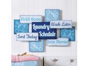 Laundry Schedule Novelty Wall Art