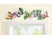 Butterfly Floral 3D Metal Wall Art