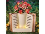 Lighted Garden Planter Memorial Book