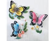 3D Sculpted Butterflies Wall Art Set of 3