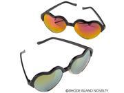 HEART SHAPE SUNGLASSES WITH MIRROR LENS HEART SHAPE SUNGLASSES WITH MIRROR LENS