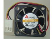 4 Pcs Y.S.TECH 3010 FD123010LS Cooling Fan with 12V 0.07A 3 Wires Silence