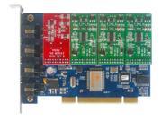 TDM400 digium analog Card with 3 FXS 1 FXO Module PCI interface Supports Elastix Freepbx dahdi X100P TDM410 AEX410 TDM400P
