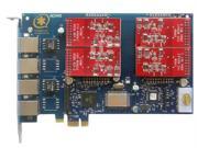 Analog Asterisk Card AEX410 AEX410P 4Ports 4fxo PCI Express Echo Cacellation support Trixbox Elastix FreePBX ....