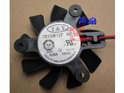 T T 7015M12F Frameless Cooling fan with12V 0.25A 2 Wire
