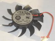 T T 7010M12F Frameless Cooling fan with 12V 0.25A 2 wires