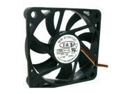 T T 6010 MW 610H12C square cooling fan with 12V 0.14A 3 wires