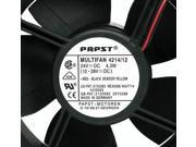 PAPST 12038 Multifan 4214 12 suqare cooling fan with DC24V 4.3W 2 Wires