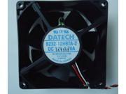DATECH 9232 9232 12HBTA 2 square cooling fan with 12V 0.7A 3 Wires