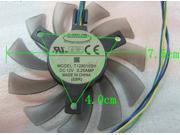 Frameless Cooling fan of EVERFLOW 8010 T128010SH with 12V 0.25A 4 WIres