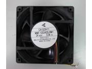 Square Cooling Fan of Melco MMF 12D24DS RM1 24V 0.36A 3 Wires