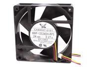 Square Cooling Fan of Melco MMF 12C24DH RP3 with 24V 0.27A 3 Wires