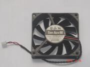 Square Cooling Fan of SANYO 8015 109P0812H722 with 12V 0.2A 2 Wires