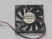 Square Cooling Fan of SANYO 8015 109P0812H714 with 12V 0.2A 2 Wires