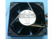 Square Cooling Fan of SANYO 12038 109P1224H112 with 24V 0.25A 3 Wires