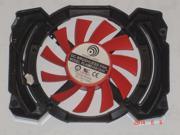 Cooling Fan of Power Logic PLA08015S12HH For Graphics Card with a black frame 12V 0.35A 2 Wires