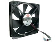 Square Cooling Fan of SUPERRED 12025 CHB12012BS with 12V 0.26A 2 Wires