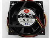 Square Cooler of SUPERRED 6025 CHA6012CS A with 12V 0.16A 3 Wires