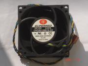 Square Cooler of SUPERRED 8038 CHC8012BB N AH with 12V 0.37A 4 Wires