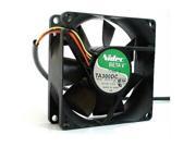 Square Cooling Fan of NIDEC 8025 M33412 35 with 12V 0.15A 4 Wires