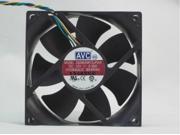 Suqare Cooler of AVC 8025 DS08025R12UP048 with 12V 0.35A 4 Wires