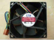 Square Cooler of AVC 8025 DL08025R12U with 12V 0.5A 4 Wires