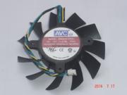 Frameless cooler of AVC DASA0815R2U with 12V 0.6A 4 Wires
