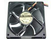 Square Cooler of ADDA 9025 AD0912LB A72GL with 12V 0.13A 3 Wires