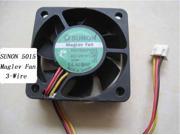 Square Cooler of SUNON 5015 KDE1205PHV2 with 12V 1.0W 3 Wires