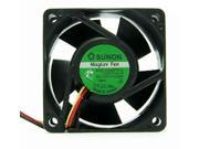 Square Cooler of SUNON 6025 KDE1206PTV4 with 12V 0.8W 3 Wires