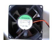Square Cooler of SUNON 8025 KD1208PTS1 with 12V 1.8W 2 Wires