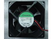 Square Cooler of SUNON 8025 KD2408PTS1 13.A.GN with 24V 1.7W 2 Wires