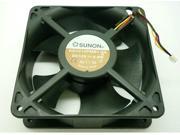 Square Cooler of SUNON 12038 KD1212PMB1 6A with 12V 6.8W 3 Wires