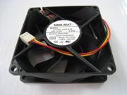 DC Square Cooler of NMB 8025 3110RL 04W B79 with 12V 0.44A 3 Wires