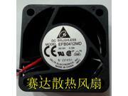 DC square cooler of DELTA 4020 EFB0412MD with 12V 0.10A 2 Wires