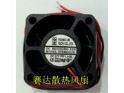 DC square Cooler of YOUNG LIN 4020 DFB402012H with 12V 1.44W 2 Wires