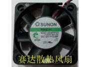 DC square Cooler of SUNON 4010 KDE1204PFV3 with 12V 0.8W 2 Wires