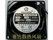 AC square axial Ball Bearing Cooler of FULLTECH 8025 FU 8025B22H with 220V 0.08A 50 60Hz 13 11W