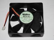 NIDEC 8025 D08T 24TM Cooling Fan with 80*80*25MM 24VDC 0.06Amp 3 Wires