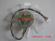 Y.S.TECH YD128015HL Cooling Fan With 0.34A 3Wires 3Pin Diameter 74mm For MSI GIGABYTE 8015