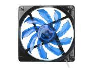 12CM high performance red blue LED Fan with 9 blades hydraulic bearing 3pins 4pins Connector for PC case