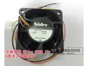 NIDEC D06T 12PS5 12V 0.32A 3 Wires 6025 6cm 2 Balls Bearing Cooling fan for case power