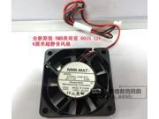 NMB 6015 12V 0.06A 6CM 2406KL 04W B10 2 Wires 2Pins Cooling fan