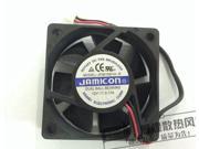JAMICON 12V 0.17A 6015 6CM 2 Balls bearing 2 Wires 2 Pins Cooling fan for case